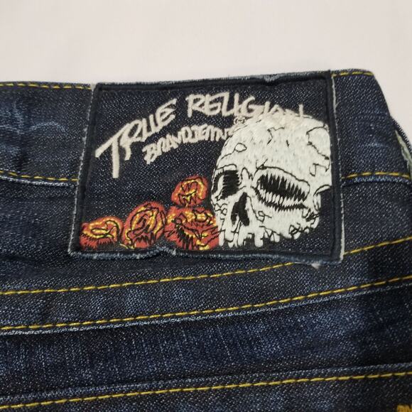True Religion Jeans Mens 30 Ricky Straight Flap VINTAGE Shallowmaker MAD859F83 - Picture 4 of 13